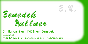 benedek mullner business card